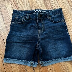 Girls dark blue jean shorts